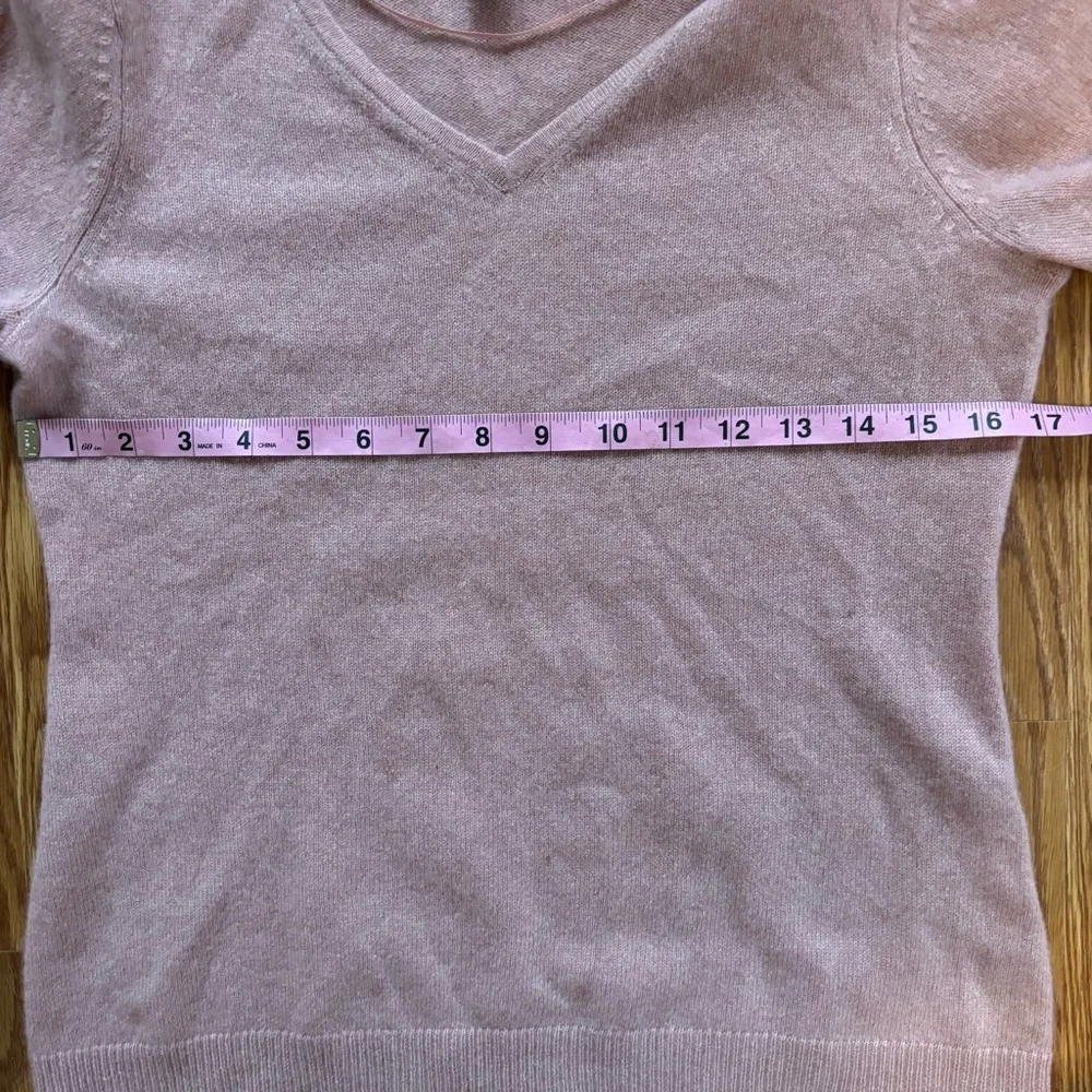 Pink Cashmere Sweater Small Petite Romantic Cottagecore Soft Girl Feminine Clean - Picture 9 of 11